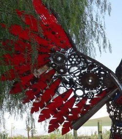 Scrap Metal Horse Sculpture Handmade Steel Art