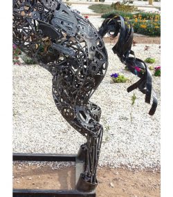Scrap Metal Horse Sculpture Handmade Steel Art