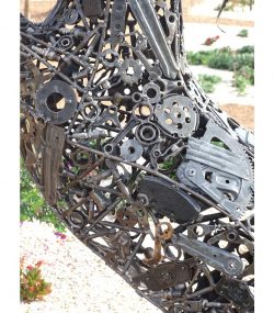 Scrap Metal Horse Sculpture Handmade Steel Art