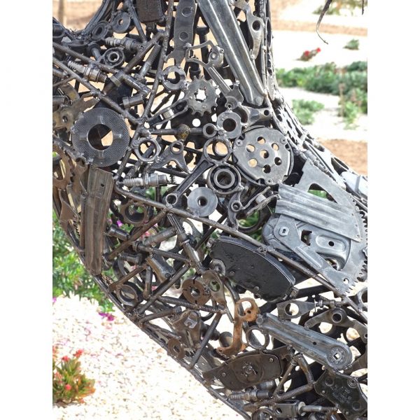 Scrap Metal Horse Sculpture Handmade Steel Art