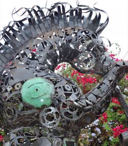 Scrap Metal Horse Sculpture Handmade Steel Art