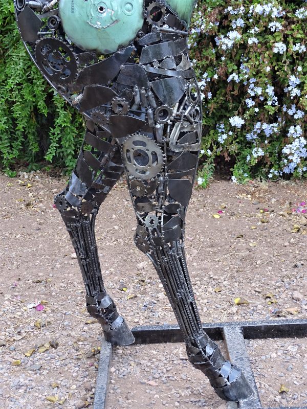 Scrap Metal Horse Sculpture Handmade Steel Art