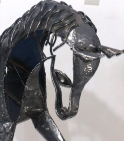 Eco-Friendly Scrap Metal horse Sculpture