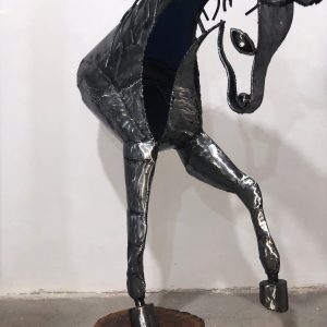 Eco-Friendly Scrap Metal horse Sculpture