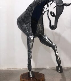 Eco-Friendly Scrap Metal horse Sculpture