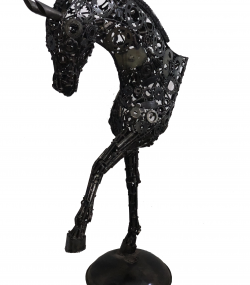 Scrap Metal Horse Sculpture - Handmade Steel Art