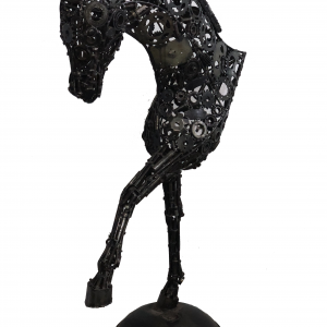 Scrap Metal Horse Sculpture - Handmade Steel Art