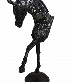 Scrap Metal Horse Sculpture - Handmade Steel Art
