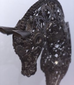 Scrap Metal Horse Sculpture - Handmade Steel Art