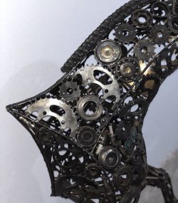 Scrap Metal Horse Sculpture - Handmade Steel Art