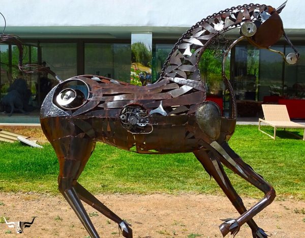 Handcrafted Scrap Metal Horse Sculpture - Handmade Steel Art