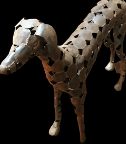Recycled Metal sloughi Sculpture - Handmade Steel Art