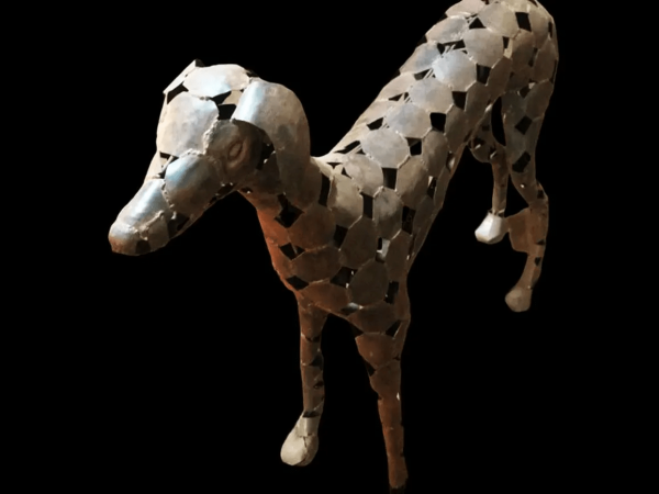 Recycled Metal sloughi Sculpture - Handmade Steel Art