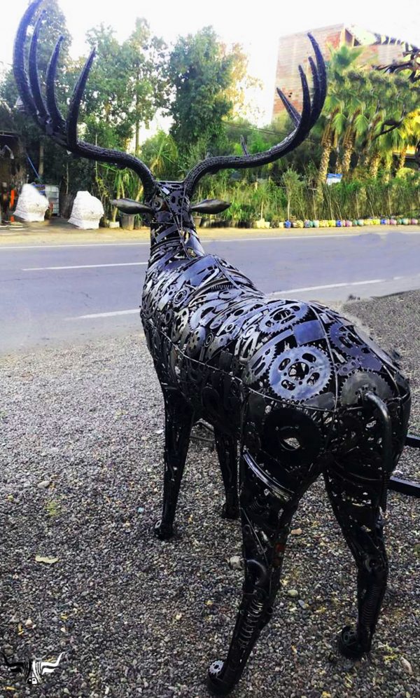 Artistic Steel Scrap animals Sculpture - Handmade Steel Art