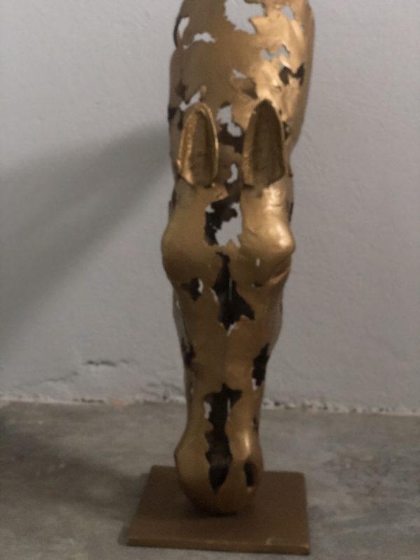 carved Horse Head statue  - Handmade Steel Art