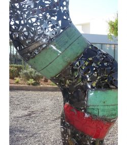 Handcrafted Scrap Metal Horse Sculpture - Handmade Steel Art