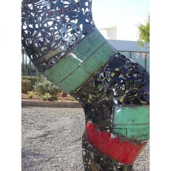 Handcrafted Scrap Metal Horse Sculpture - Handmade Steel Art