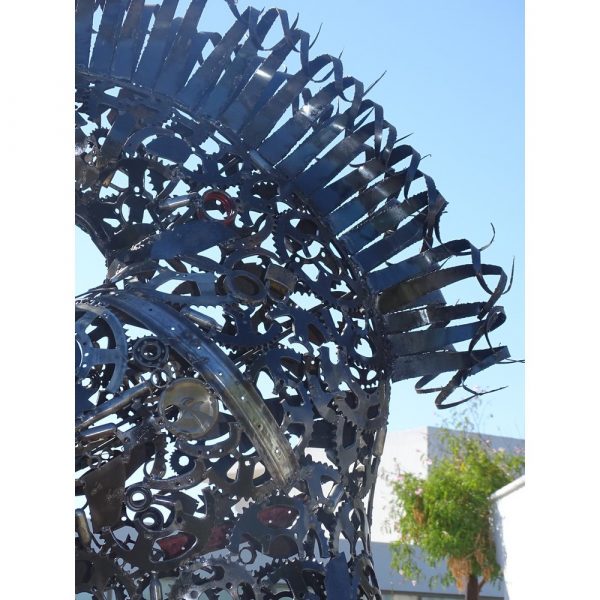 Handcrafted Scrap Metal Horse Sculpture - Handmade Steel Art