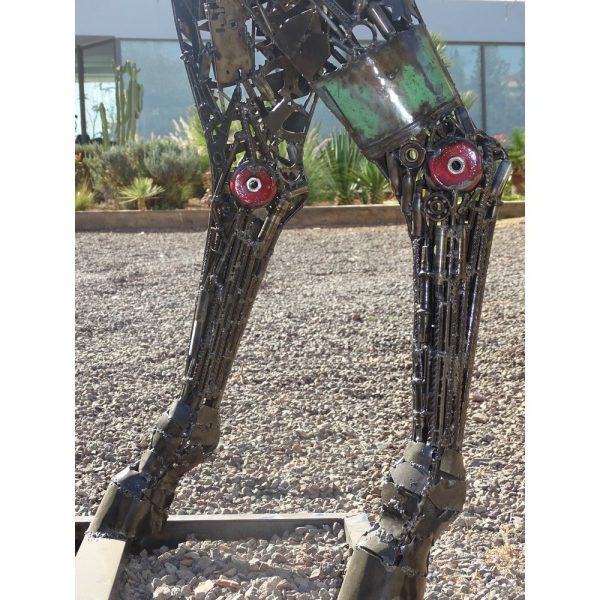 Handcrafted Scrap Metal Horse Sculpture - Handmade Steel Art