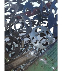 Handcrafted Scrap Metal Horse Sculpture - Handmade Steel Art