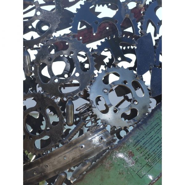Handcrafted Scrap Metal Horse Sculpture - Handmade Steel Art