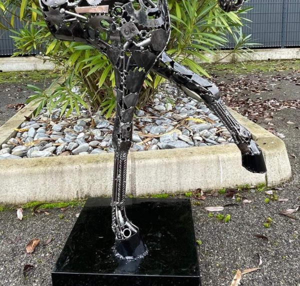 Handcrafted Scrap Metal Horse Sculpture - Handmade Steel Art