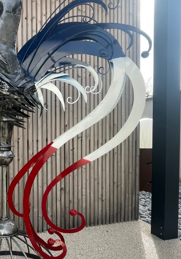 rooster metal statue -Eco-Friendly Scrap Metal Sculptures