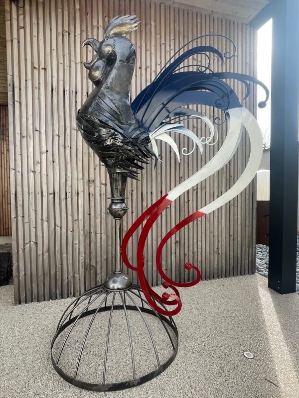 rooster metal statue -Eco-Friendly Scrap Metal Sculptures