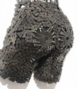 Female Torso Wall bust metal- Handmade Steel Art