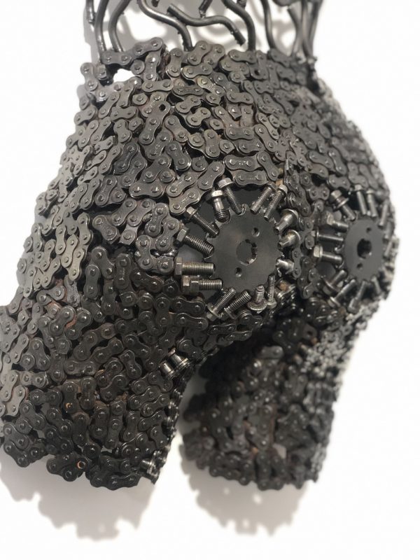 Female Torso Wall bust metal- Handmade Steel Art
