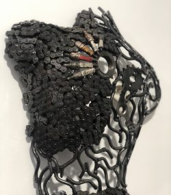 Female Torso Wall bust metal - Handmade Steel Art