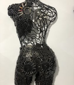 Female Torso Wall bust metal - Handmade Steel Art