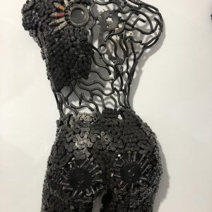 Female Torso Wall bust metal - Handmade Steel Art