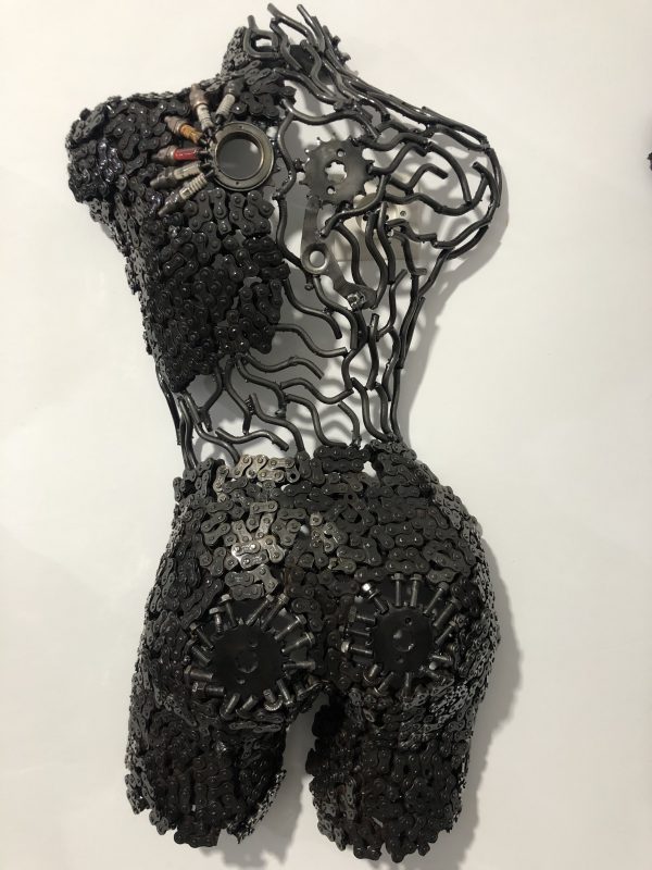 Female Torso Wall bust metal - Handmade Steel Art