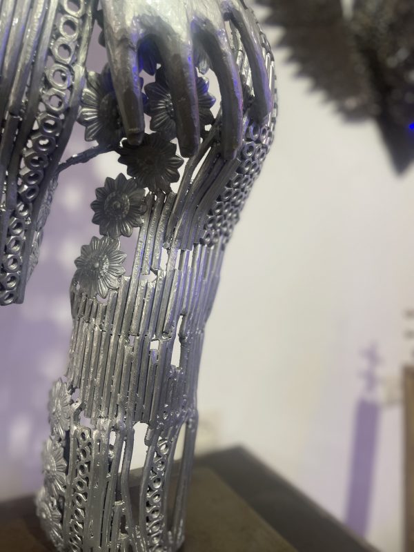 Contemporary Scrap Metal Sculpture Torso -Stunning Handmade Metal Wall statue