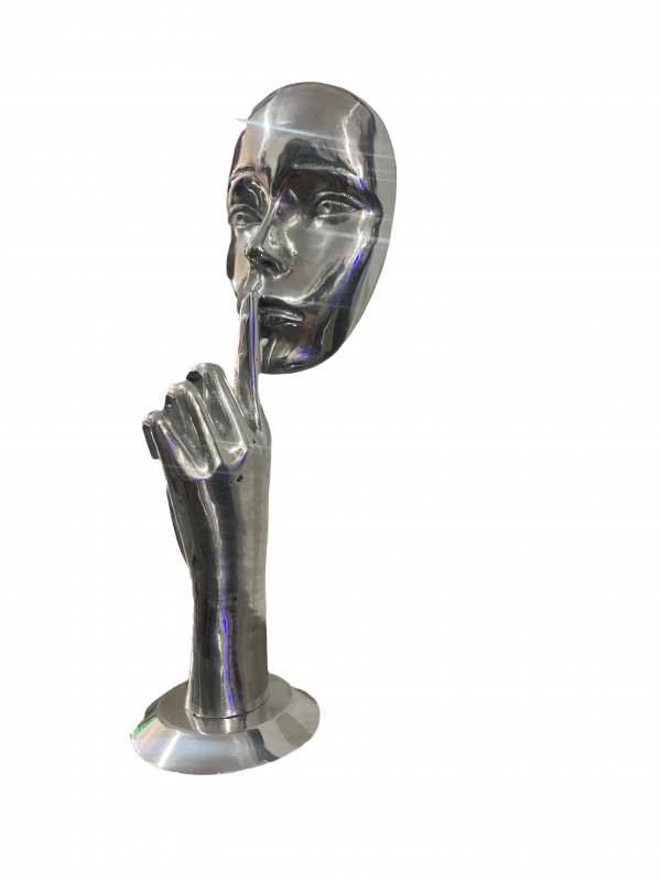 Contemporary Scrap Metal Sculpture Torso - Handmade Steel Art