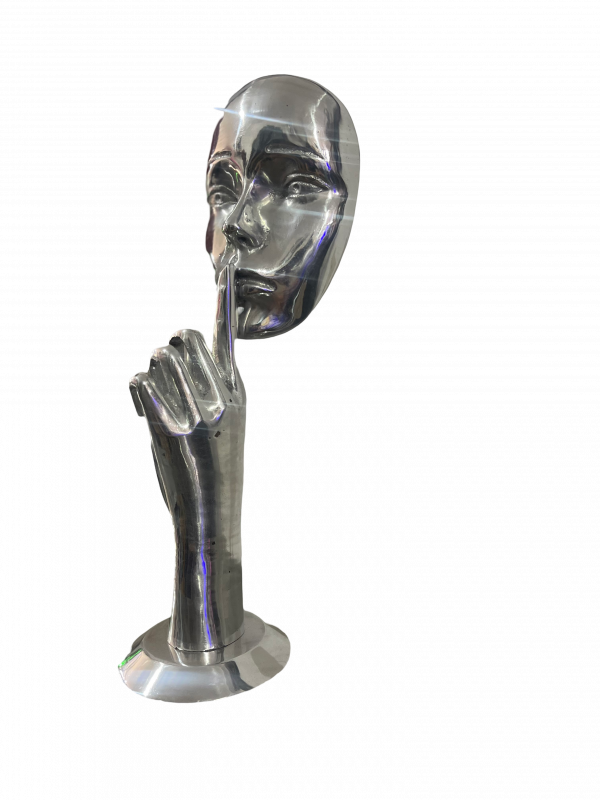 Contemporary Scrap Metal Sculpture Torso - Handmade Steel Art