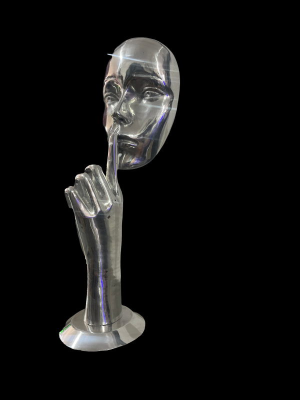 Contemporary Scrap Metal Sculpture Torso - Handmade Steel Art
