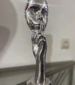 Contemporary Scrap Metal Sculpture Torso - Handmade Steel Art