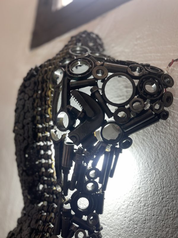 Captivating Women Torso bust - Exquisite Wall Art - Handmade Steel Art