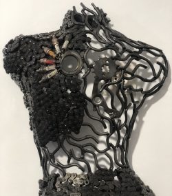 Female Torso Wall bust metal - Handmade Steel Art