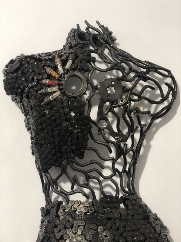 Female Torso Wall bust metal - Handmade Steel Art
