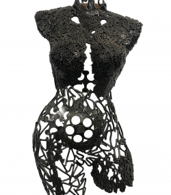 Artistic Steel Scrap Bust Sculpture - Handmade Steel Art