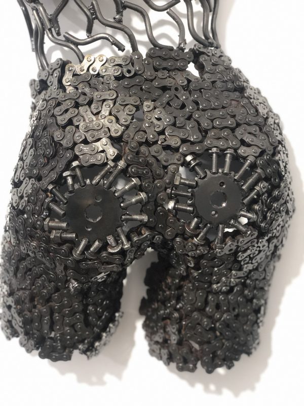 Female Torso Wall bust metal- Handmade Steel Art