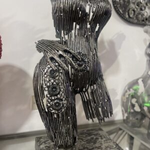 Artistic Steel Scrap Bust Sculpture - Handmade Steel Art Stunning Handcrafted Metal Wall Sculpture