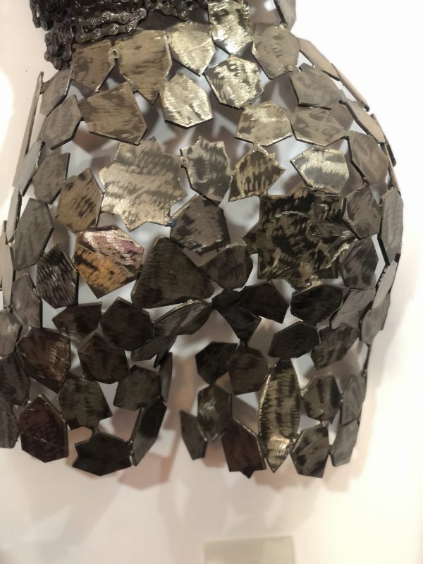 Artistic Steel Scrap Bust Sculpture - Handmade Steel Art