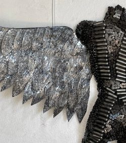 Eco-Friendly Scrap Metal Sculpture Torso - Handmade Steel Art