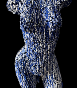 Eco-Friendly Scrap Metal Sculpture Torso - Handmade Steel Art