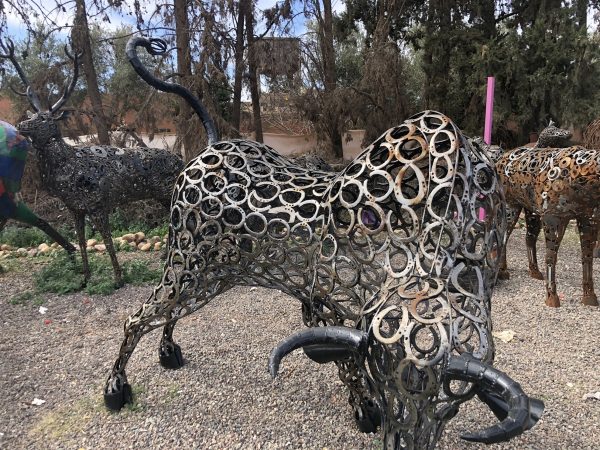 Horseshoes LAMBORGHINI Bull Statue