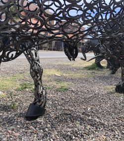 Horseshoes LAMBORGHINI Bull Statue